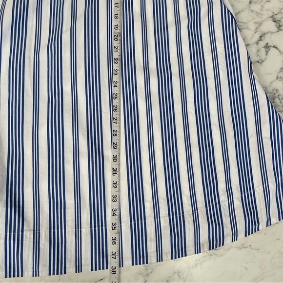Old Navy Swing Mini Shirt Dress Blue White Stripe Short Sleeve Pockets Beach 2X - Picture 9 of 14